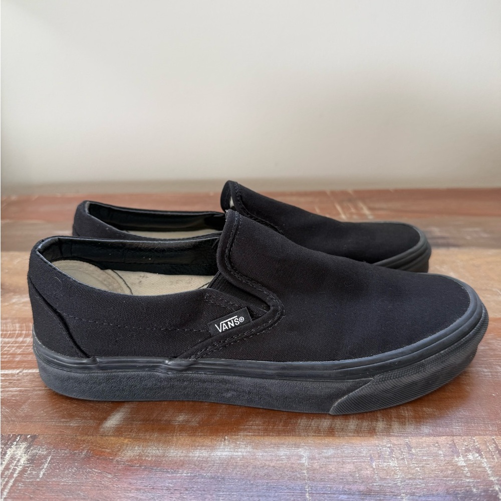 Vans All Black Slip-On Shoes